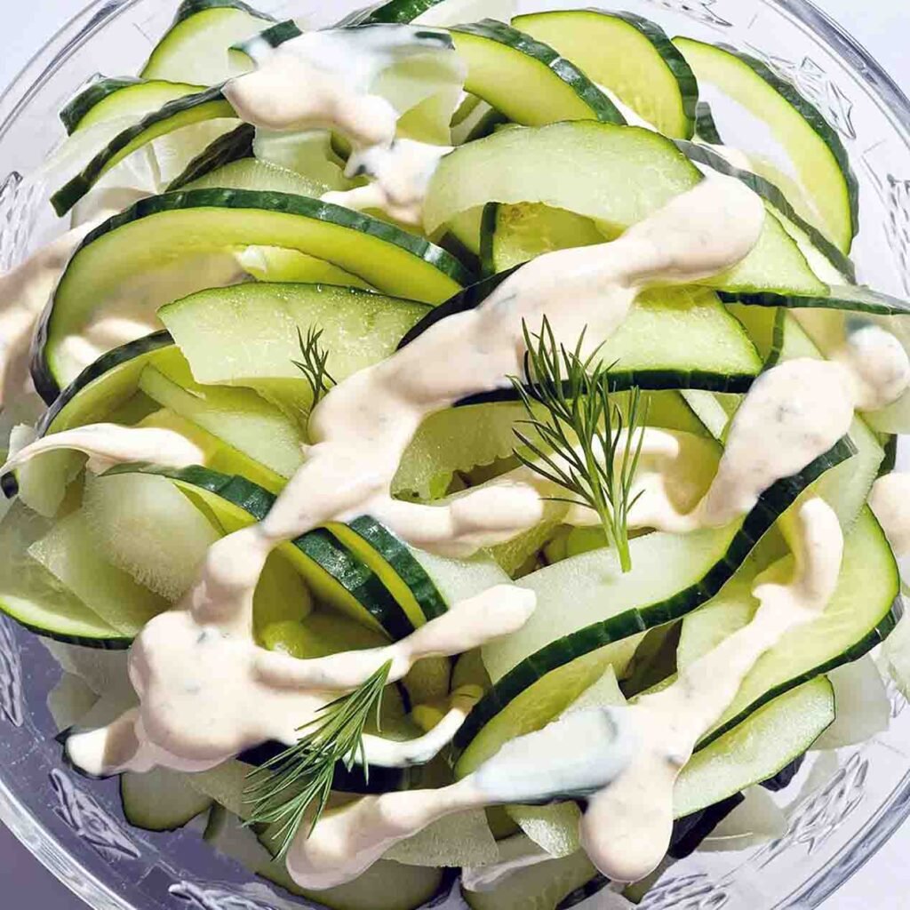 kitchen kitc_Cucumber Salad with Cream