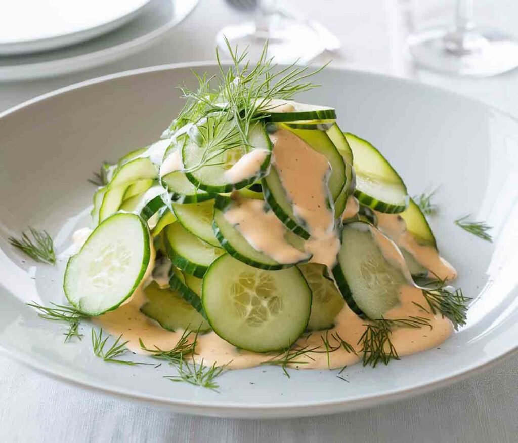 Cucumber Salad with Cream