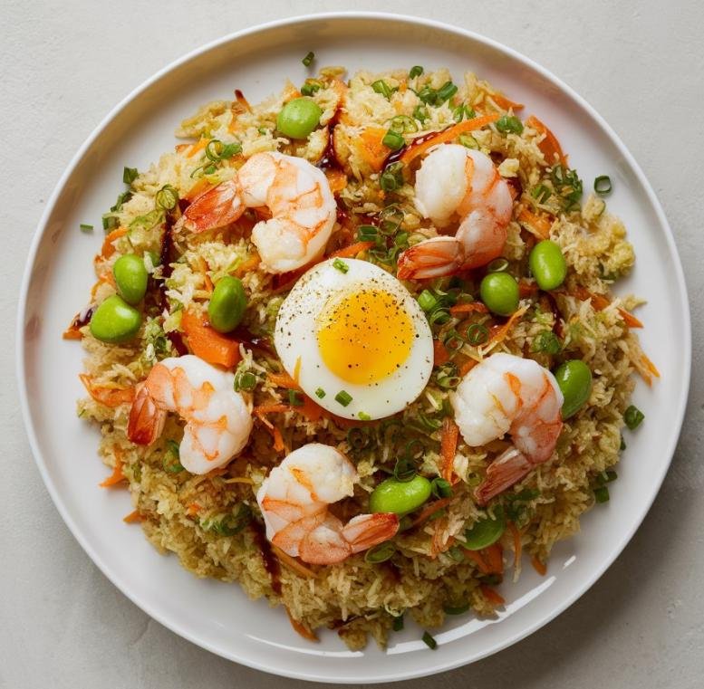 Cauliflower-fried rice-with shrimp