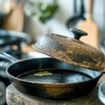 I recently came across a clever $1 trick for cleaning my rusty cast-iron skillet